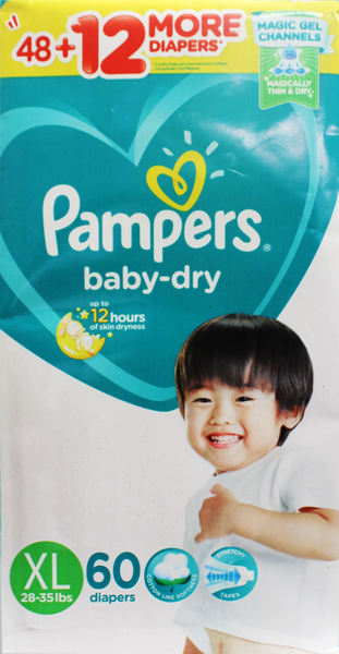 pampers baby dry xl